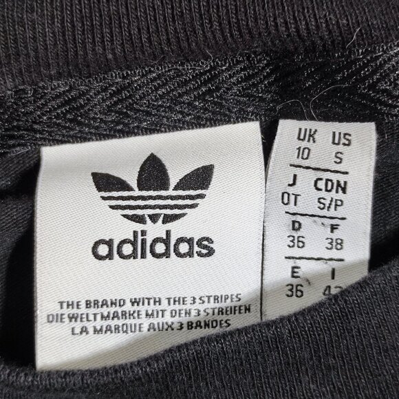 Adidas Tank Top women's size S black with white logo loose fit - Picture 4 of 9